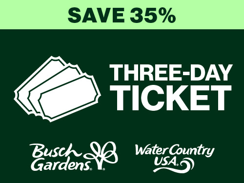 Busch Gardens Williamsburg & Water Country USA Three-Day Ticket - Save 35%