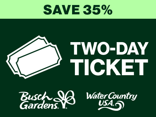 Busch Gardens Williamsburg & Water Country USA Two-Day Ticket - Save 35%
