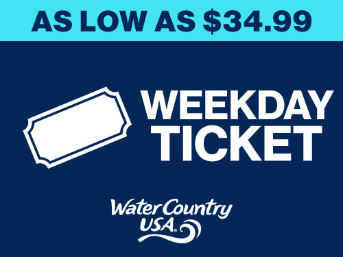 Water Country USA Weekday Ticket - As Low As $34.99