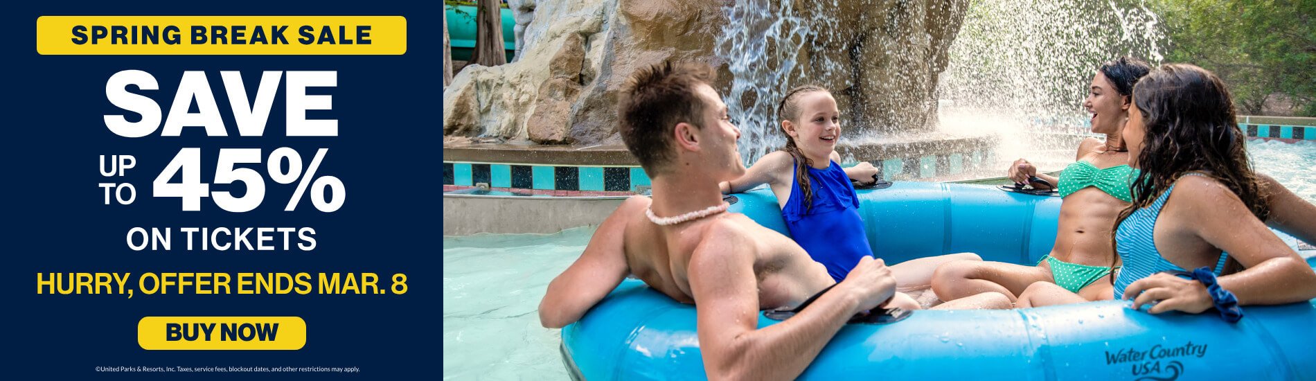 Save up to 45% on Tickets