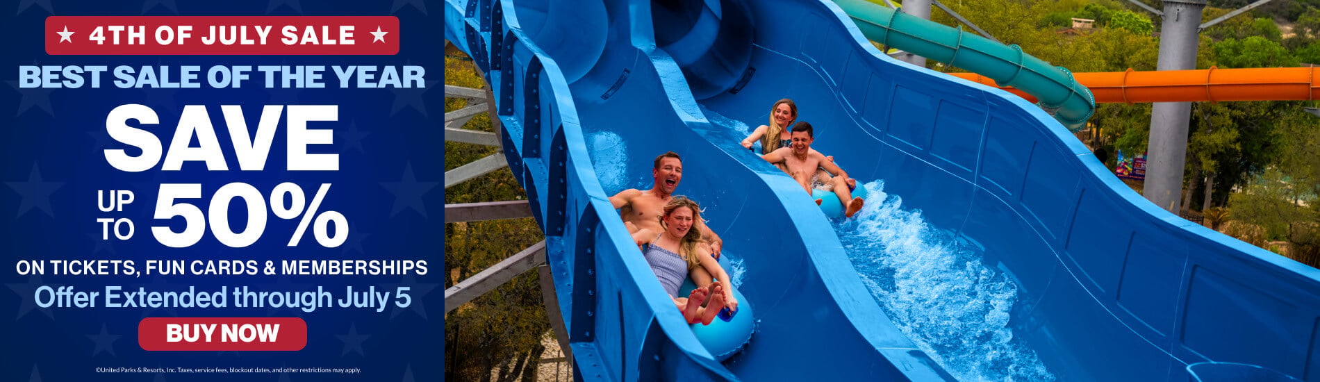 4th of July Sale: Save up to 50% on Tickets, Fun Cards & Memberships