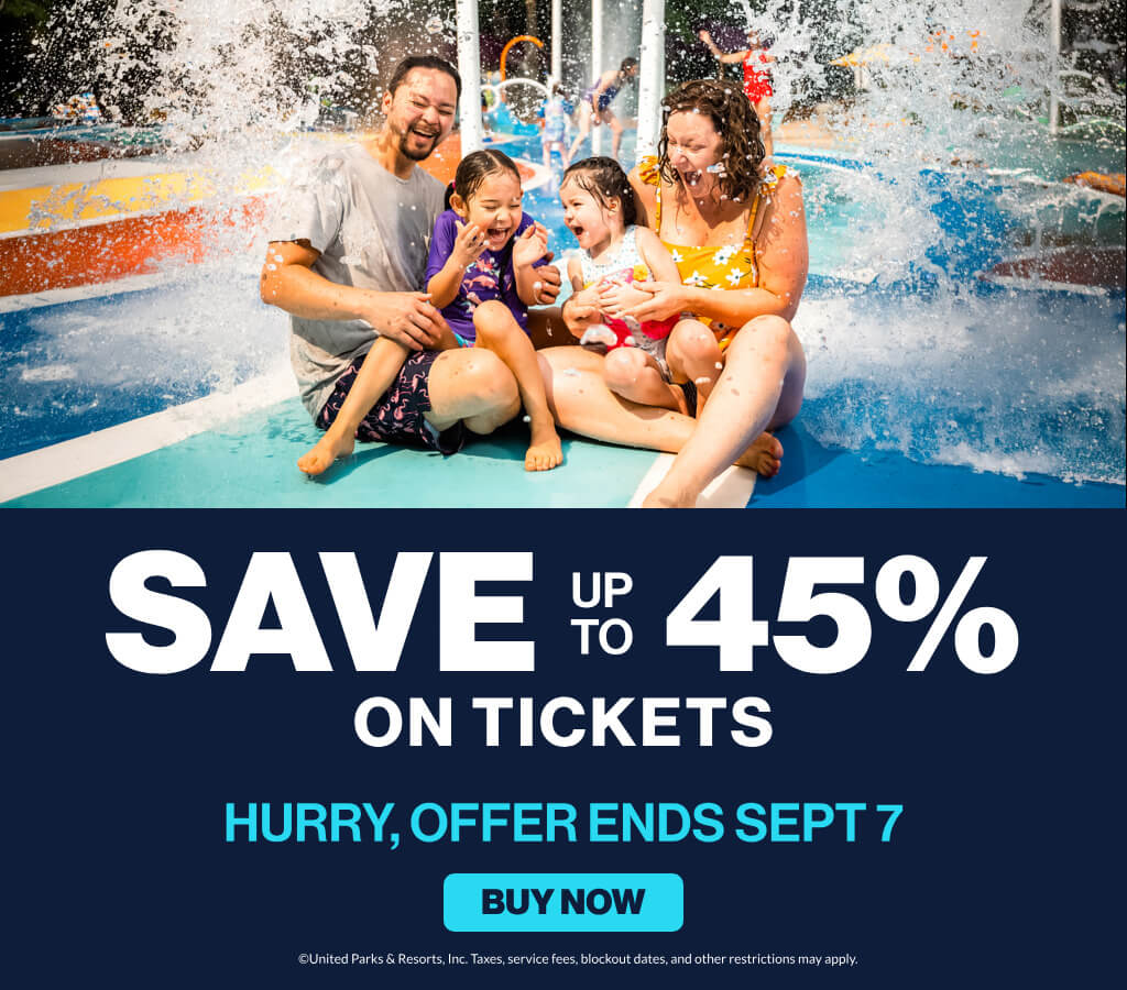 Save Up To 45% on Tickets