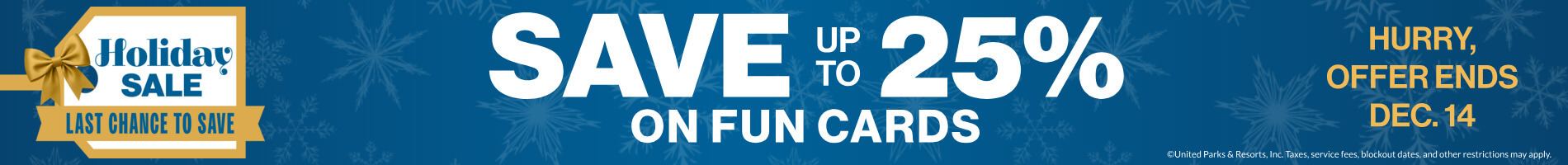 Holiday Sale: Save up to 25% on Fun Cards