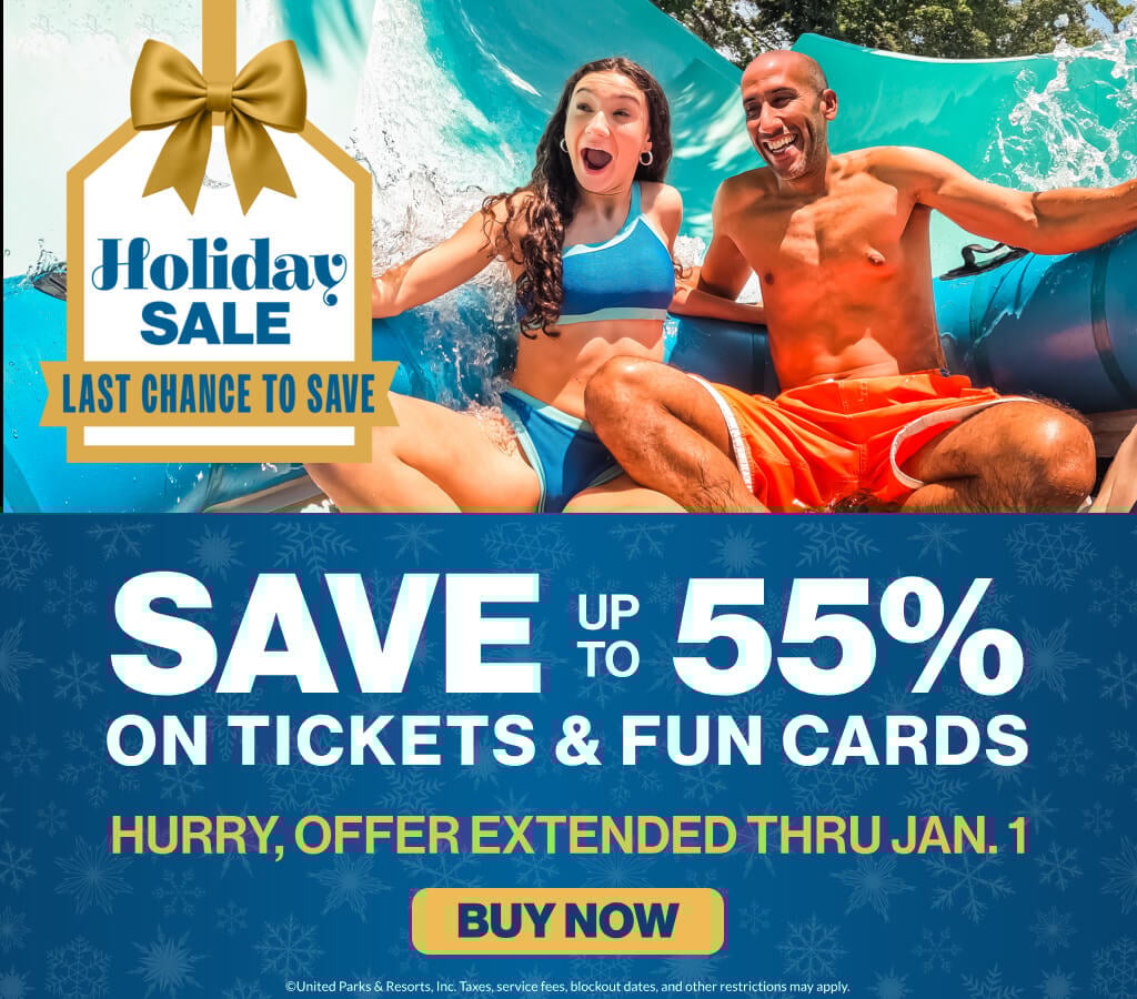 Holiday Sale: Save up to 55% on Tickets & Fun Cards