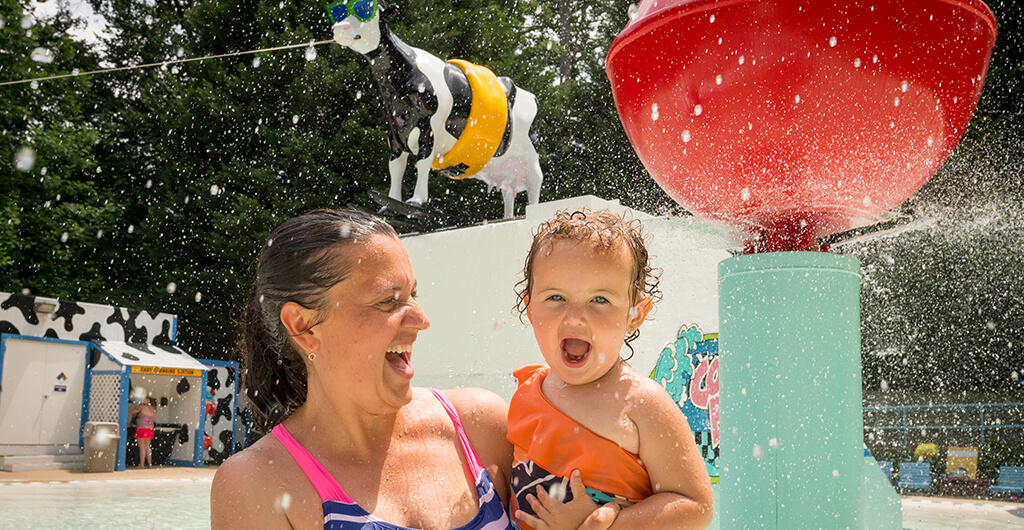 Cow-A-Bunga kids water play area