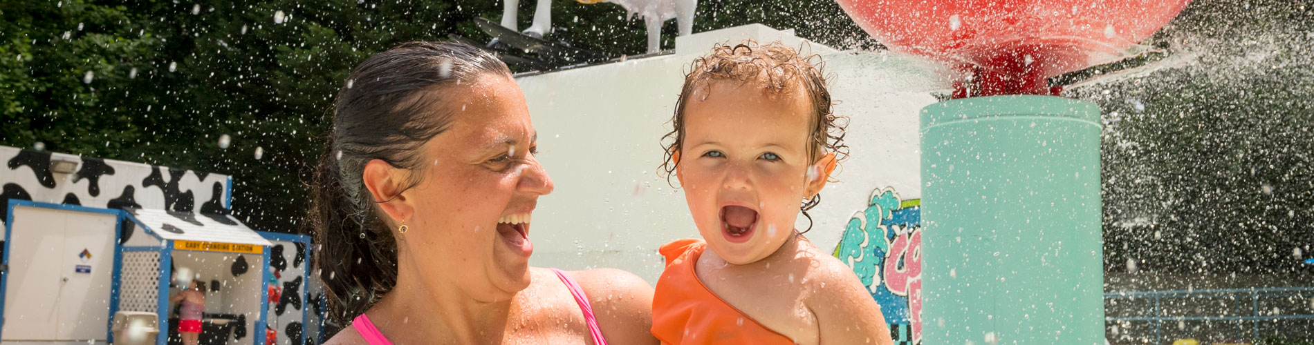 Cow-A-Bunga kids water play area