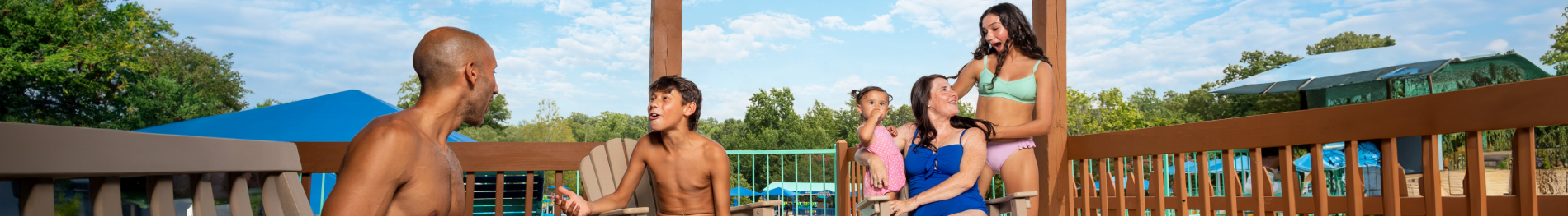 Family enjoying Water Country USA thanks to Weather-or-Not Assurance.