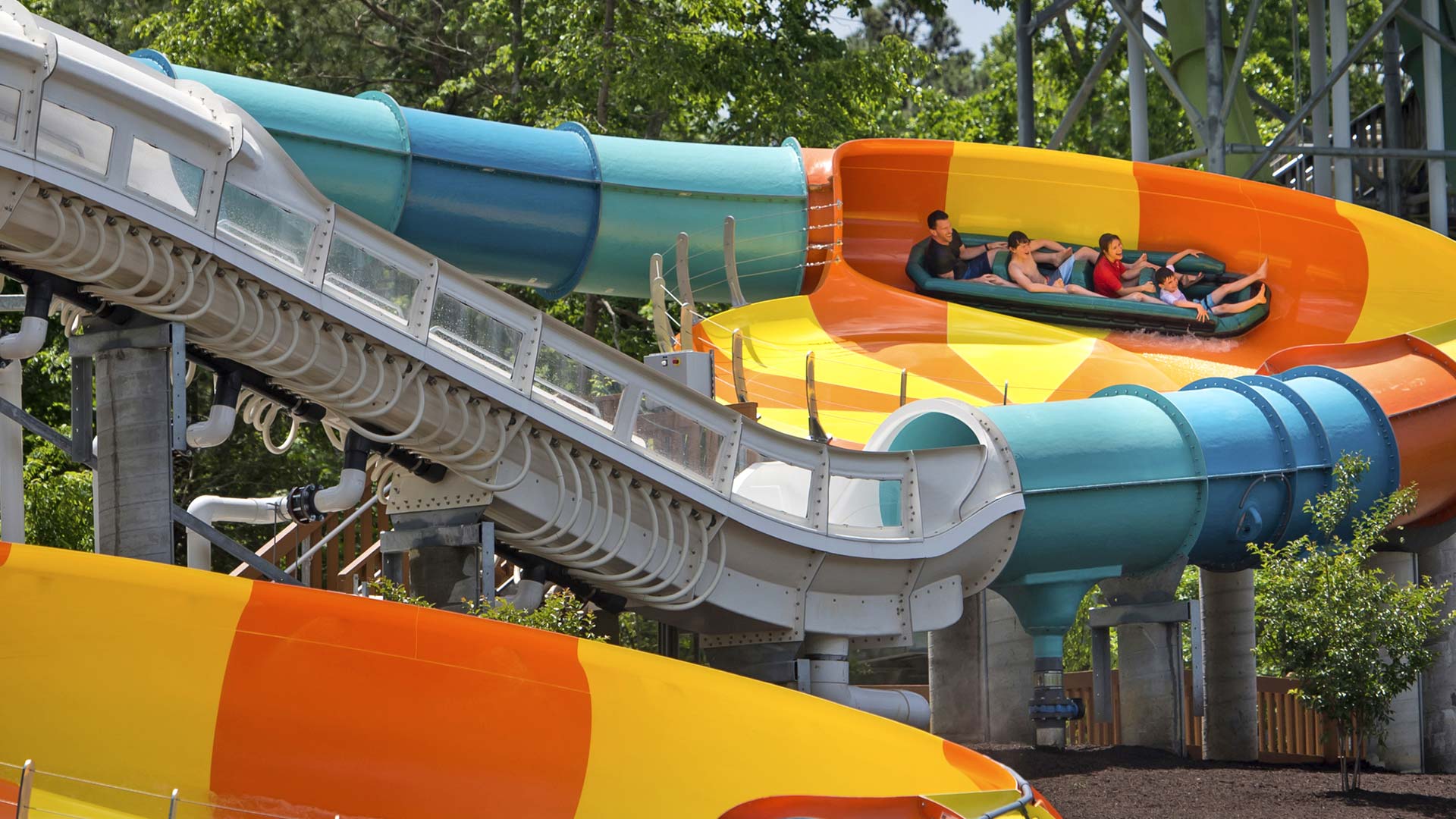 Cutback Water Coaster, Virginia's first water coaster now open at Water Country USA