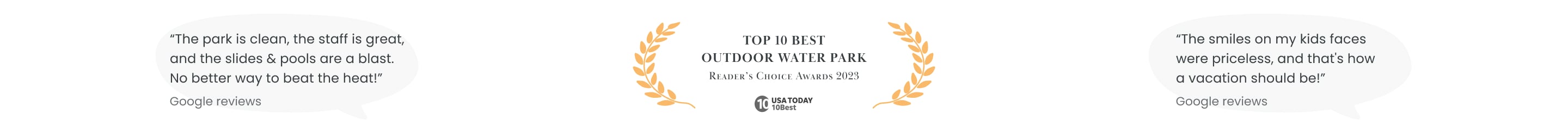 Water Country USA Awards.